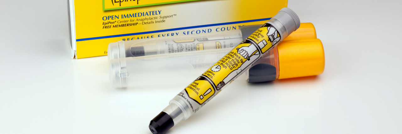 FDA Approves First Direct Generic Form of EpiPen EpiPen box with an EpiPen in front of it.