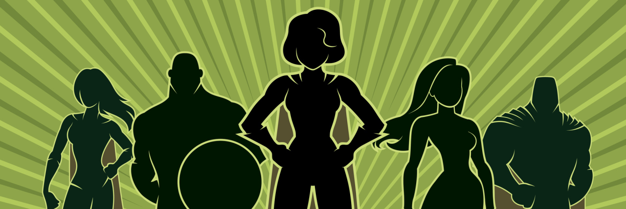 How People Battling Invisible Chronic Illnesses Are Like Superheroes silhouettes of superheroes