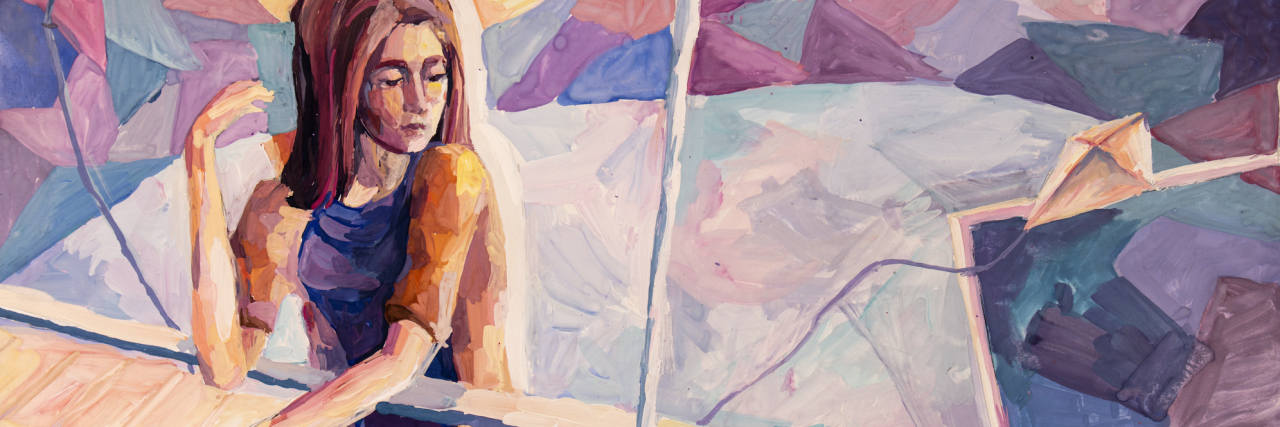 3 Things My Eating Disorder Isn't woman watercolor