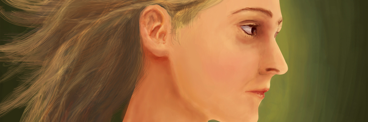 The Different Types of Chronic Pain I Experience illustration of a woman with blonde hair against a green background