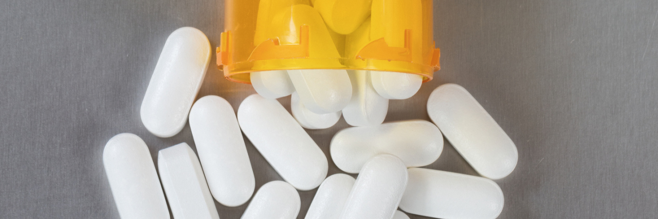 Why the War on Drugs Feels More Like a War on Chronic Pain A picture of a pill bottle spilling out pills.