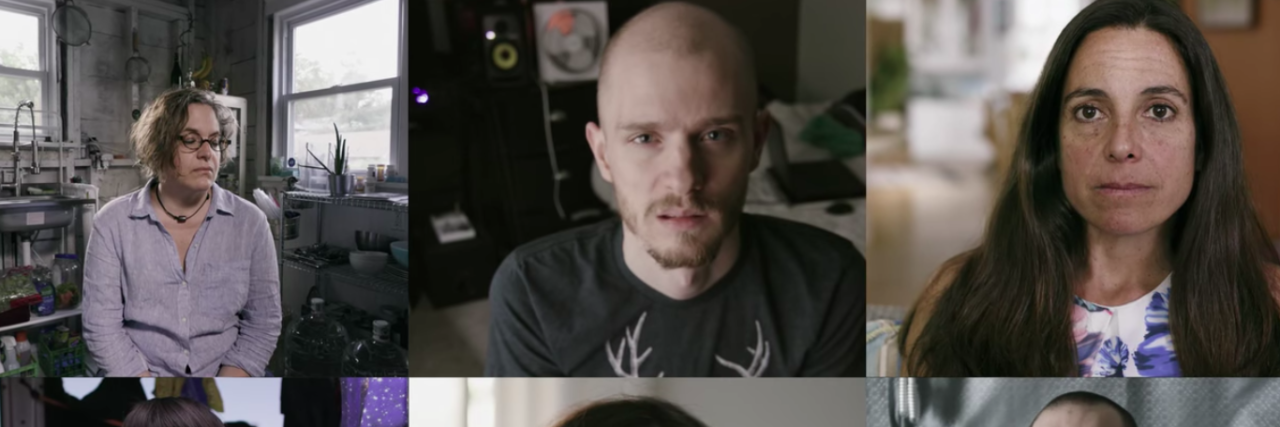 Why New Netflix Docuseries 'Afflicted' Is Harmful for Chronic Illness collage of six of the featured people from 'afflicted'