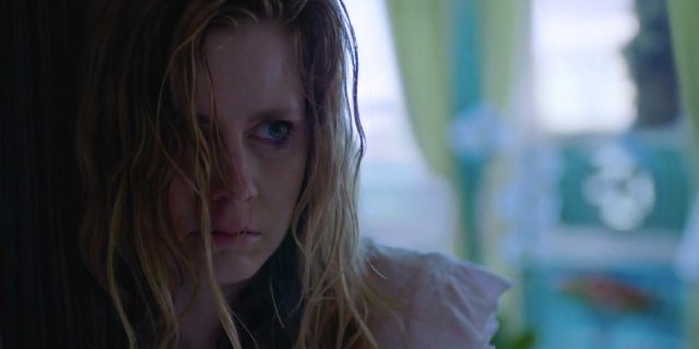 'Sharp Objects' Episode 8 Recap: 'Milk' Amy Adams in Sharp Objects. Her character, Camille, is wearing a white night gown and looks sweaty and sick