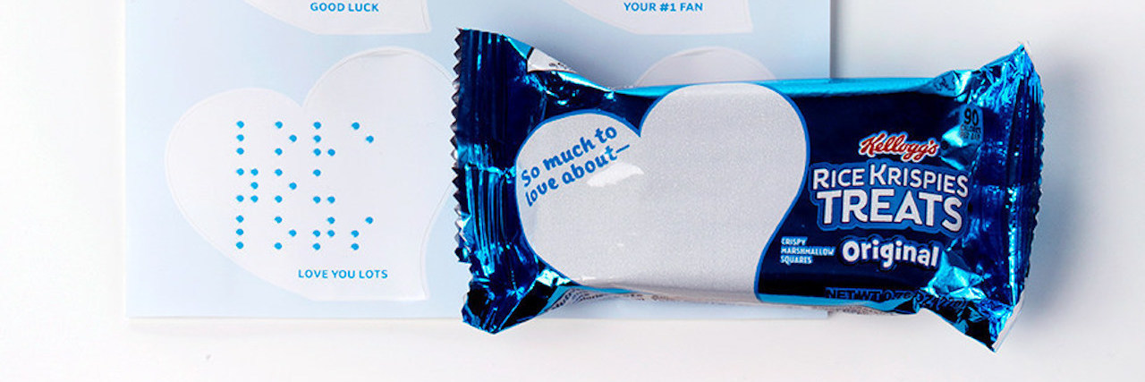 Kellogg's to Offer Braille Stickers for Rice Krispies Treats rice krispies treats braille stickers