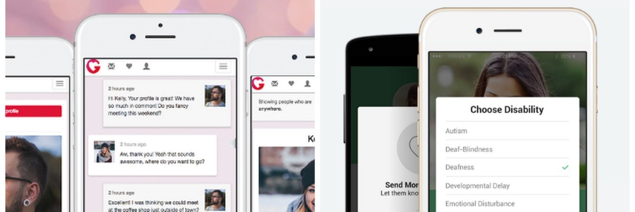 3 Dating Apps Made for People With Illnesses and Disabilities dating app screenshots