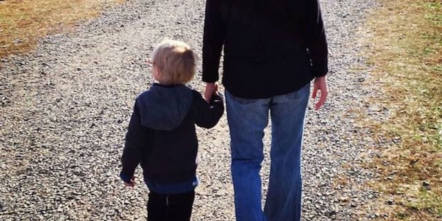 A Back-to-School Letter to Parents, From a Food Allergy Mom mom and son walking at the zoo