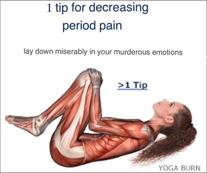 1 tip for decreasing period pain stock photo