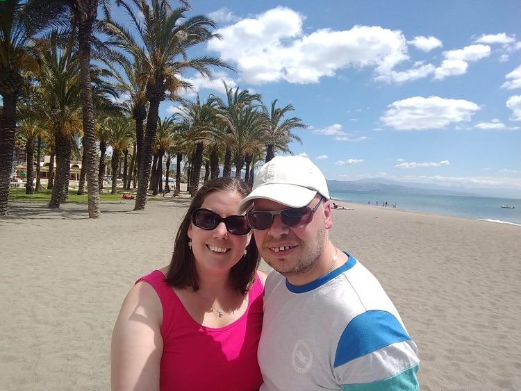 man and woman on beach