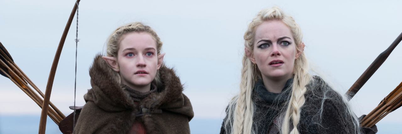 Netflix's 'Maniac' Season 1, Episodes 8 & 9 Recap: 'The Lake of the Clouds' & 'Utangatta' Annie and Ellie as elves in episode eight of "Maniac."