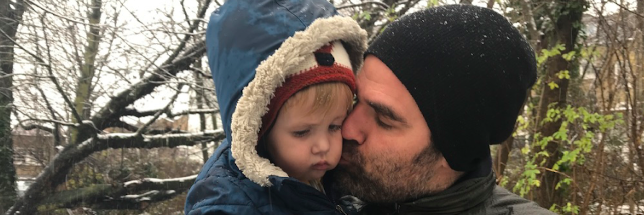 Actor Rob Delaney and son Henry