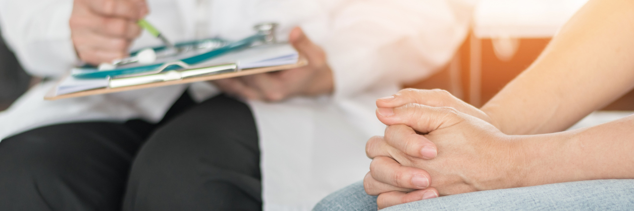 When You Can't Convey Everything to Your Doctor in 15 Minutes A doctor and patient talking.