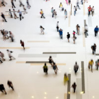 busy shopping mall