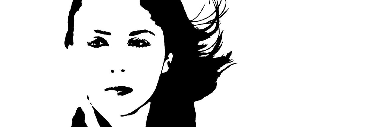 When I Had to Accept My Life With POTS Vector young woman with windswept hair