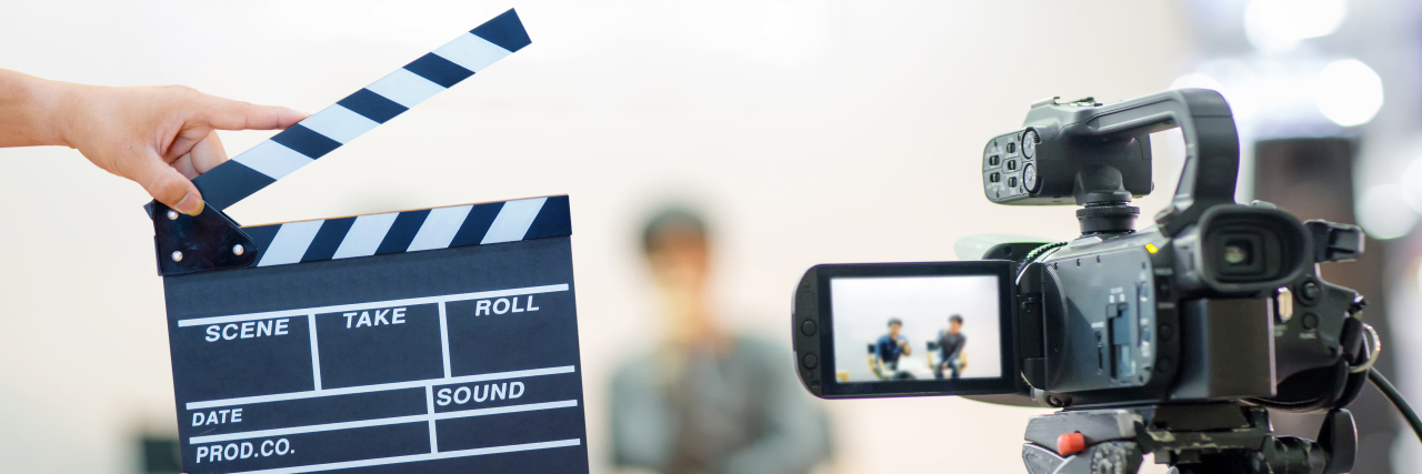 Disability Representation in Film and TV Movie camera and slate.