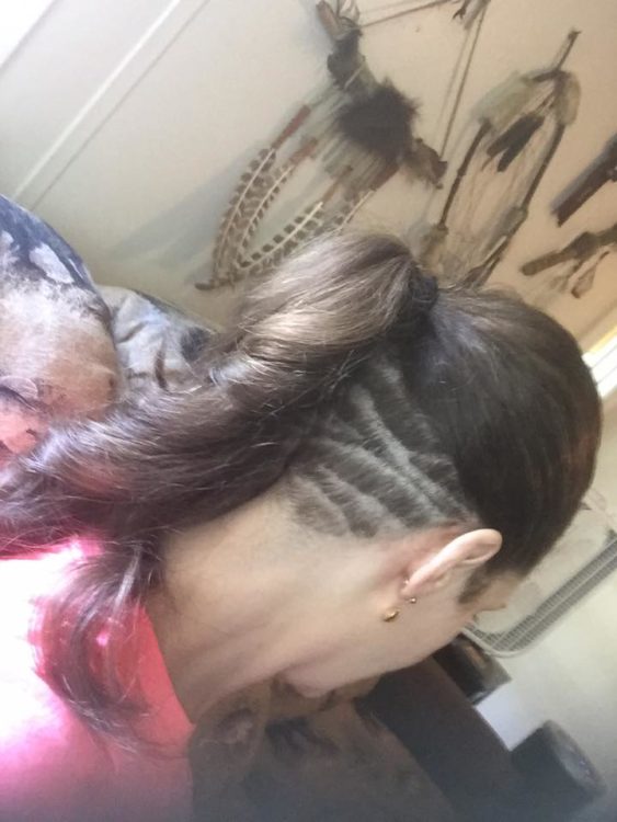 Zebra-style undercut