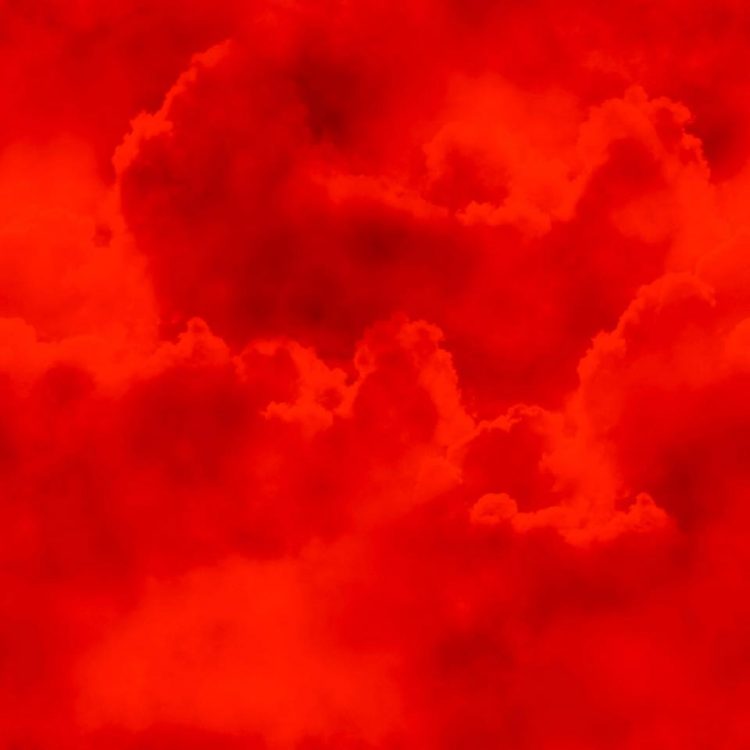 red clouds