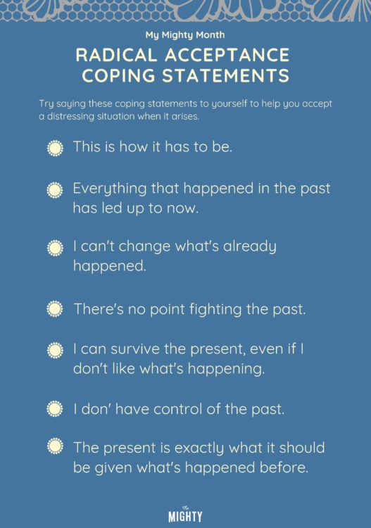 Radical Acceptance Coping Statements