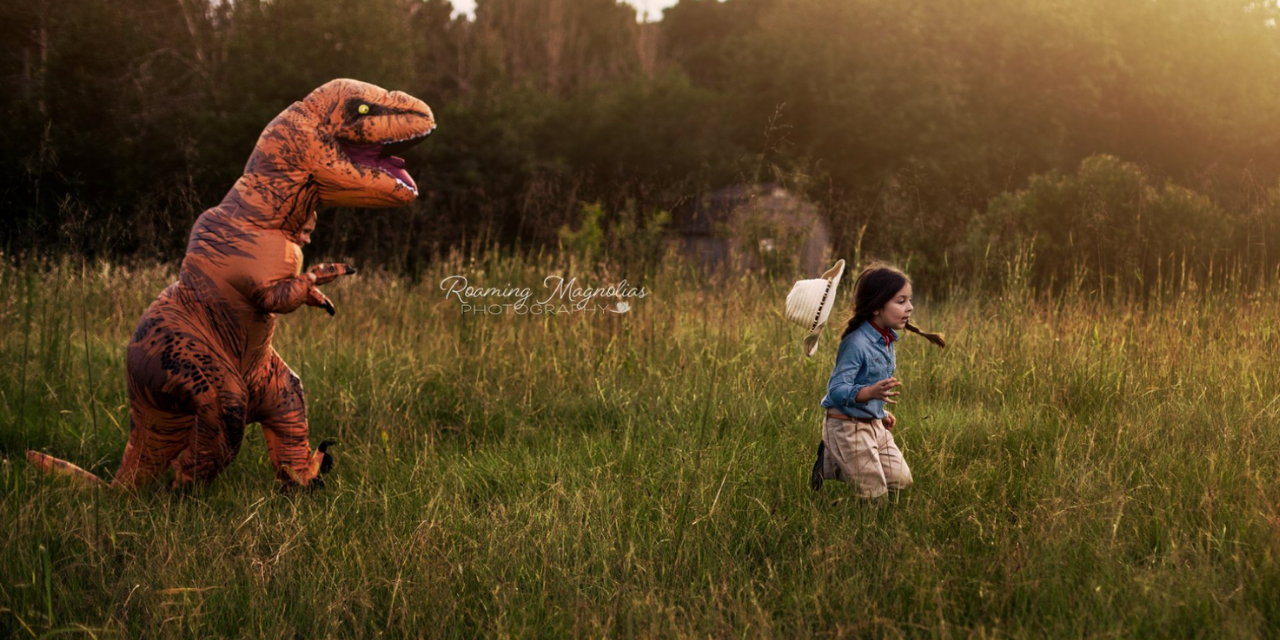 Mom Dresses Autistic Son In T Rex Costume For Family Photo Shoot