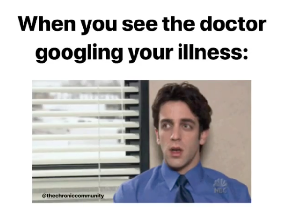 bj novak the office meme when you see the doctor googling your illness