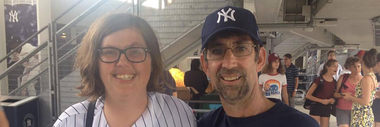 Eileen at a New York Yankees game.