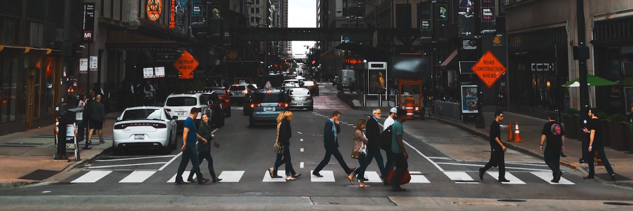Don't Push Someone's Wheelchair Without Their Permission city crosswalk