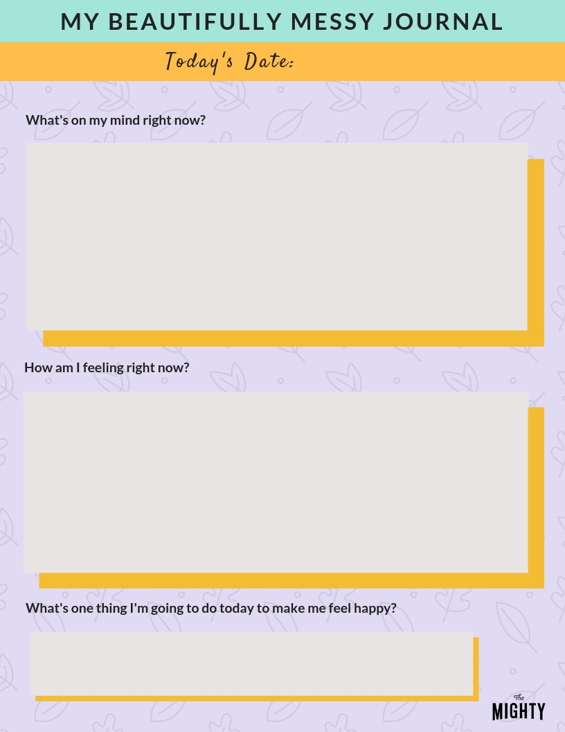 morning journal prompt that asks 1. how am i feeling today 2. what am i thinking right now and 3. what's one thing i'm doing today to make me happy