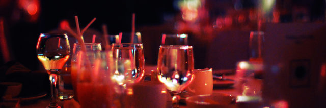drinks on a table at bar or restaurant
