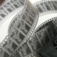 Black and white film strip.