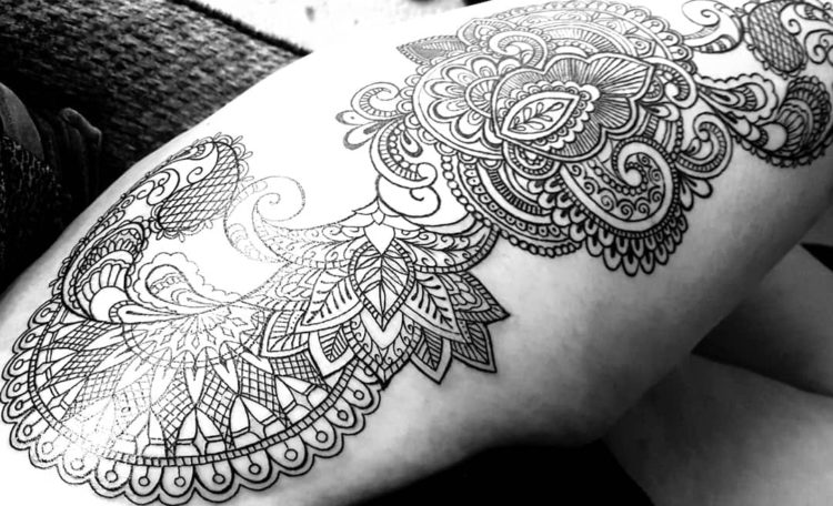 tattoo inspired by henna design