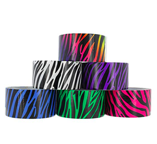 Zebra-patterned duct tape