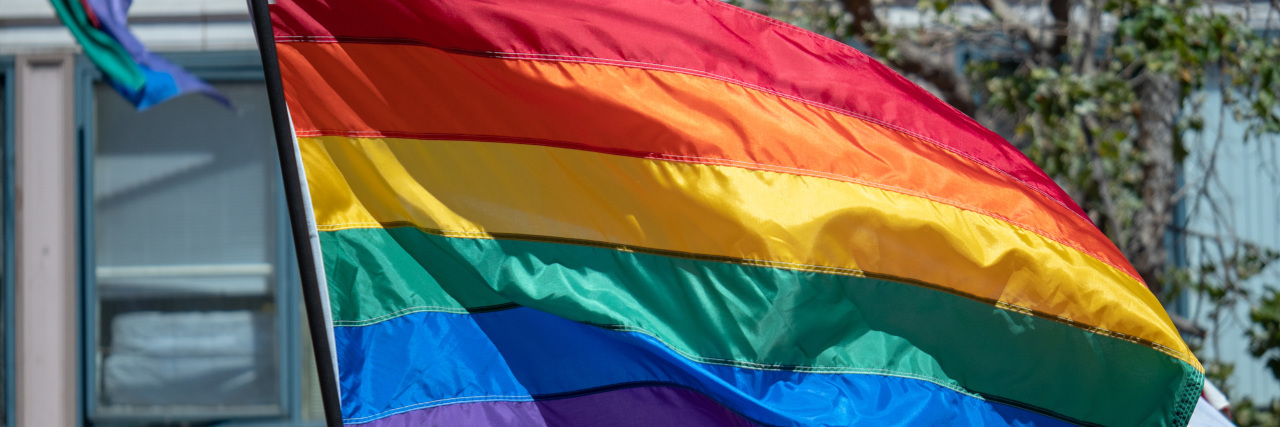 Coming Out as Queer and Disabled LGBT pride flag.