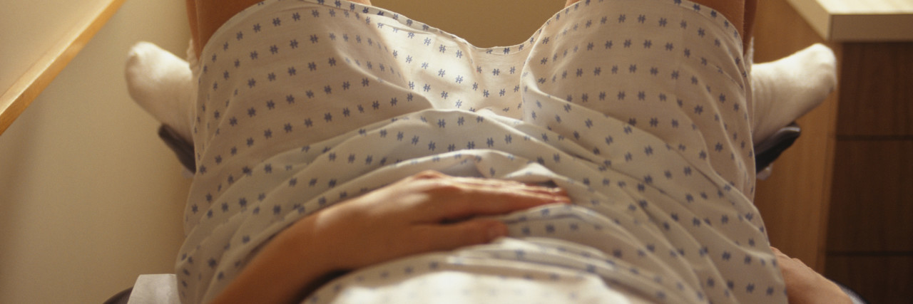 Pushing the Pill: Presumptive Heterosexuality in Gynecology Patient waiting for gynecological examination, low section