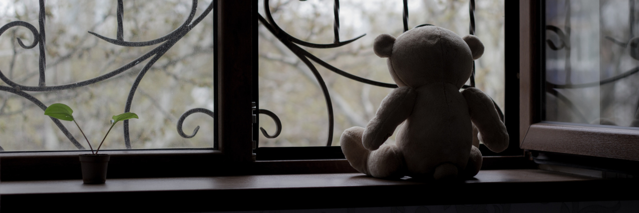 What It's Like to Grieve for the Babies I Never Got to Take Home Shadow of teddy bear facing a window