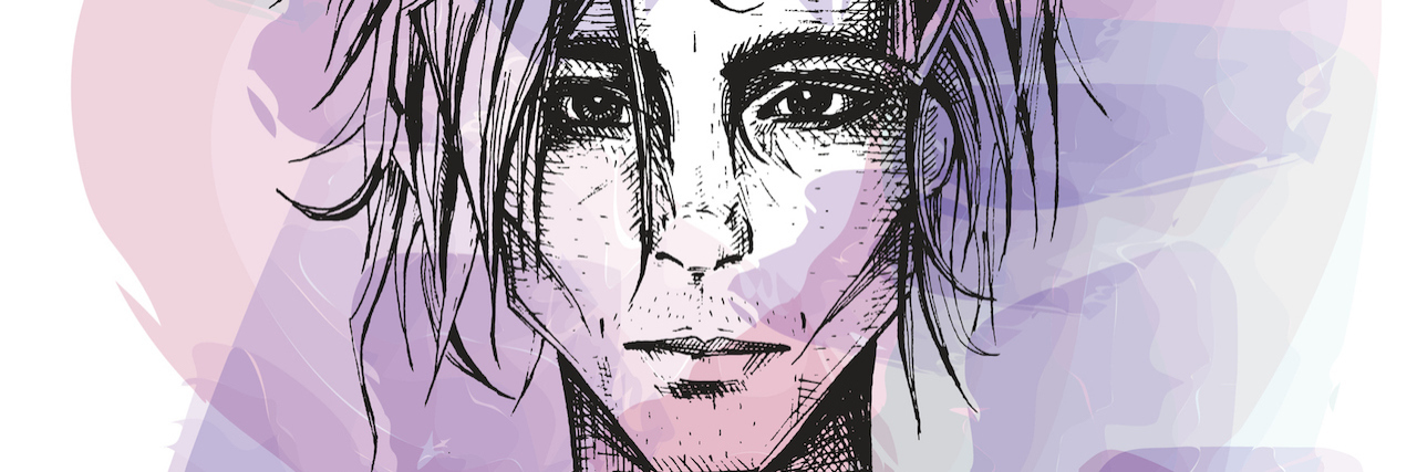 Turned Away From Mental Health Care for Not Being Sick Enough watercolor portrait of a man