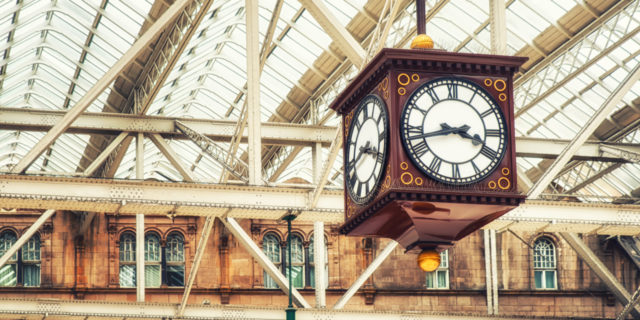 The Clock in Central Station, Glasgow.