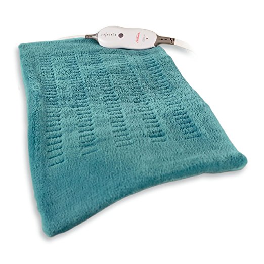 An electric heating pad.