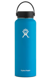 Blue Hydro Flask water bottle