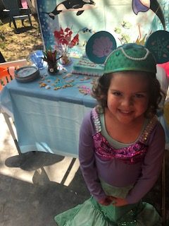 little girl with leukemia at a disney birthday party