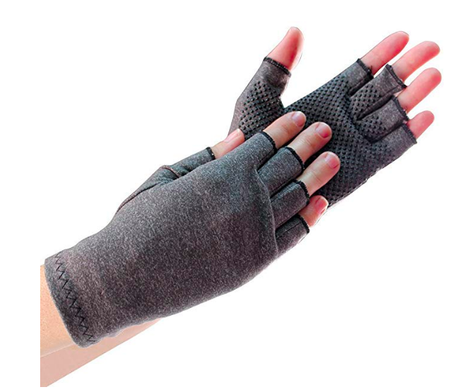 fingerless compression gloves