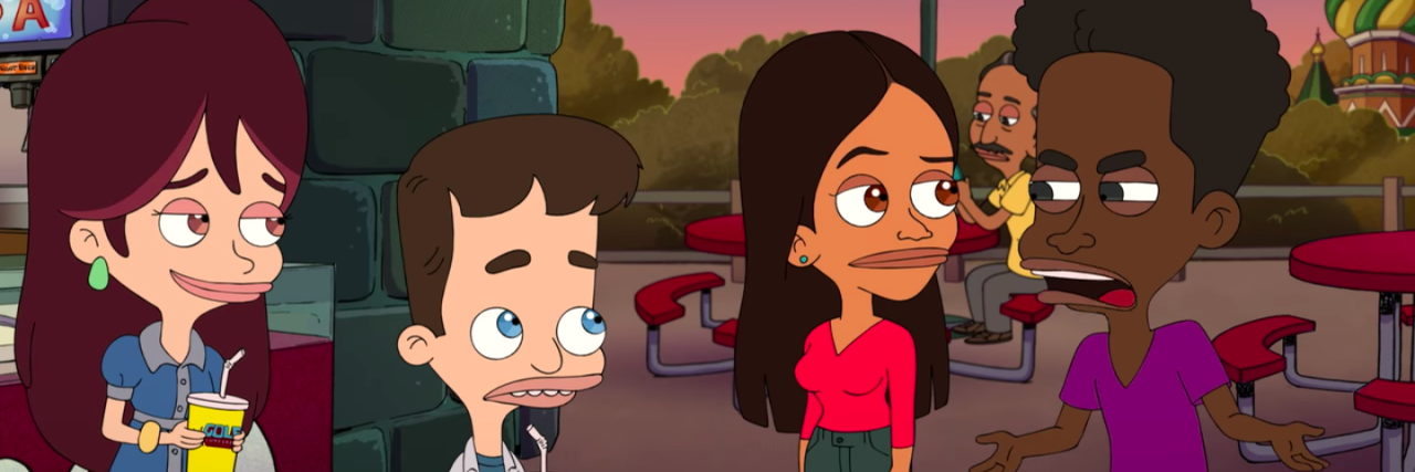 'Big Mouth' Season 2 Features Character With Rheumatoid Arthritis Devin, Nick, Gina and DeVon from "Big Mouth"