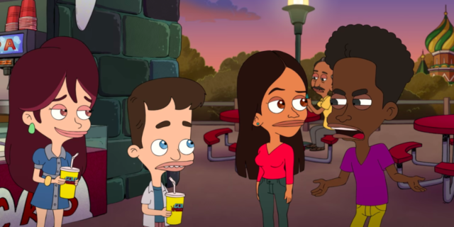 Devin, Nick, Gina and DeVon from "Big Mouth"