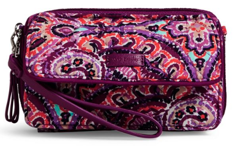 pink paisley small handbag