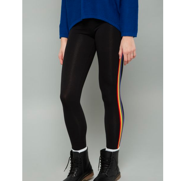 YOURS Plus Size Black Ribbed Leggings | Yours Clothing