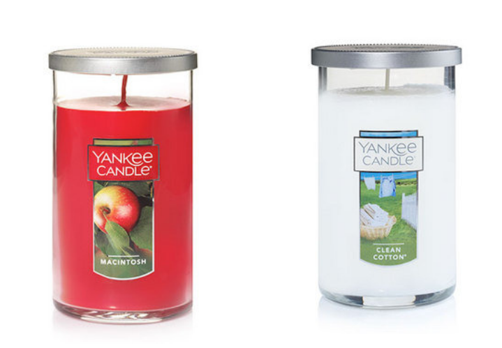 Two candles from Yankee Candle