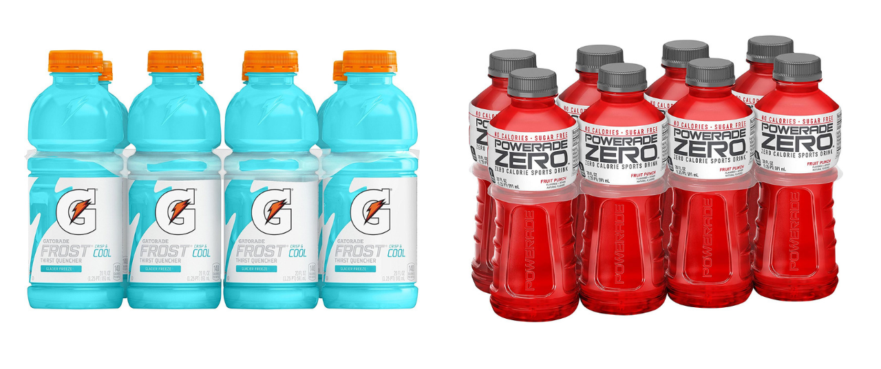 gatorade frost and powerade zero