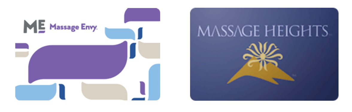 gift cards for massage envy and massage heights
