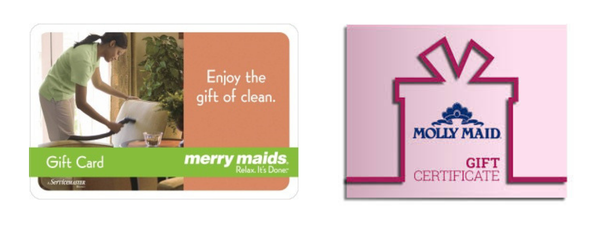 merry maids and molly maid gift certificates