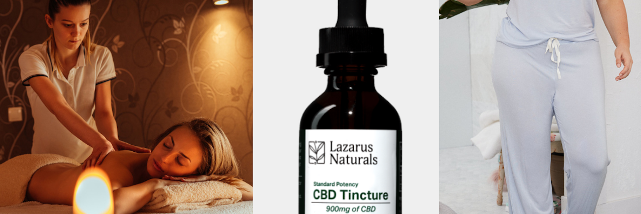 Best Gifts for a Friend With Fibromyalgia massage, CBD tincture, comfy pajama pants