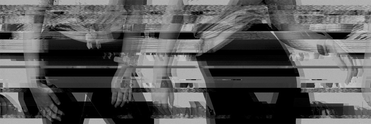 Dropping Out of My College Program Due to Chronic Hand Pain black and white distorted image of a woman's hands