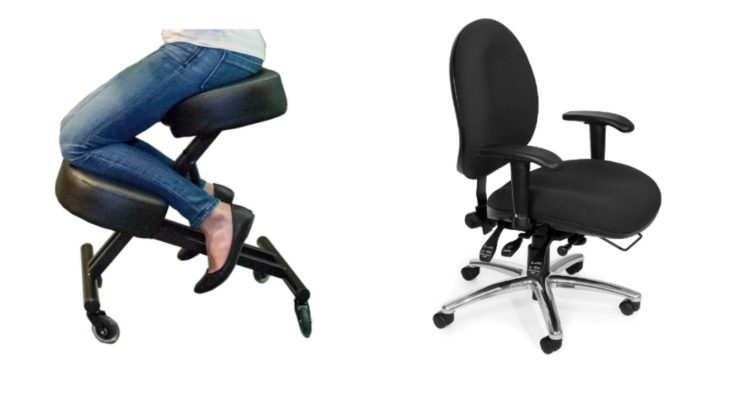 two types of ergonomic office chairs